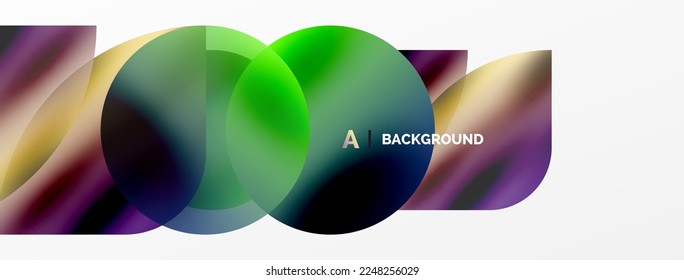 Transparent effects geometric abstract background. Minimalist wallpaper, banner, background or landing