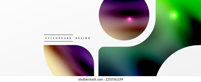 Transparent effects geometric abstract background. Minimalist wallpaper, banner, background or landing