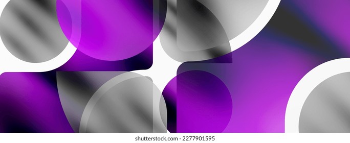 Transparent effects geometric abstract background. Minimalist wallpaper, banner, background or landing