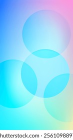 Transparent ellipses with colorful gradient mesh abstract background nice for wallpaper your smart phones