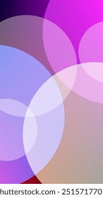 Transparent ellipses shapes with purple red background nice for wallpaper or banner