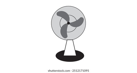 Ícone de ventilador transparente png, ilustração vetorial de um ícone de ventilador