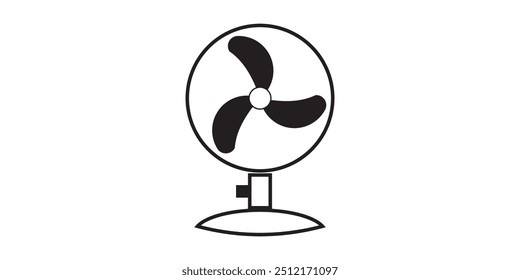 Ícone de ventilador transparente png, ilustração vetorial de um ícone de ventilador