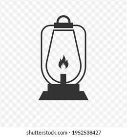 Transparent fire lamp icon png, vector illustration of an fire lamp icon in dark color and transparent background(png)