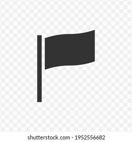 Transparent Flag Icon Png, Vector Illustration Of An Flag Icon In Dark Color And Transparent Background(png)