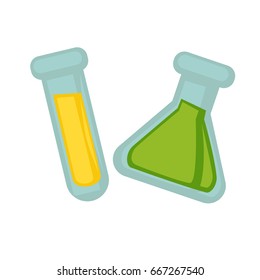 Modos transparentes con sustancias químicas líquidas ilustraciones aisladas