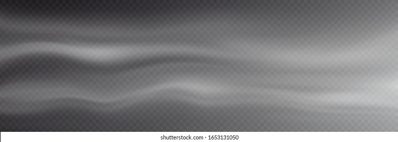 Transparent fog background, panoramic image, vector background, EPS10