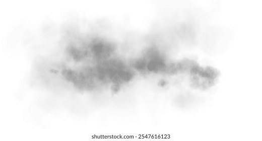 Transparent fog or smoke, PNG white smog cloud effect, isolated transparent special effect. Vector illustration, fog, vapour, magic haze.