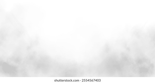 Transparent fog or smoke, PNG white smog cloud effect, isolated transparent special effect. Vector illustration, fog, vapour, magic haze.	