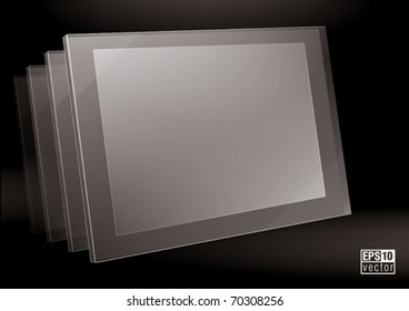 transparent frame. You can change colors for the background, eps10 vector