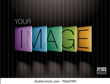 Transparent frames for text. You can change colors or text, eps10 vector