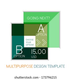 Plantillas multipropósito con forma geométrica transparente. Infografía de negocios de vectores/tecnología