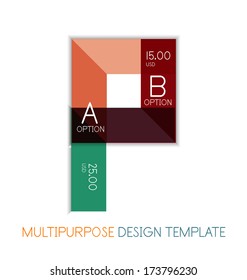 Transparente geometrisch geformte Multifunktionsvorlagen. Vektorgrafik-Business/Technologie-Infos