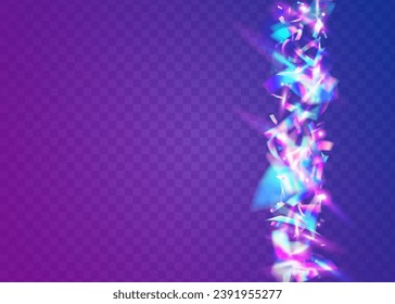 Transparent Glare. Hologram Background. Holiday Art. Party Element. Blue Metal Sparkles. Blur Vaporwave Serpentine. Glitter Foil. Neon Glitter. Pink Transparent Glare