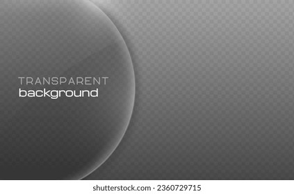 Transparent glass background. Overlay template with glossy frame for poster, banner. Vector mockup EPS10