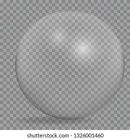 Transparent glass ball
