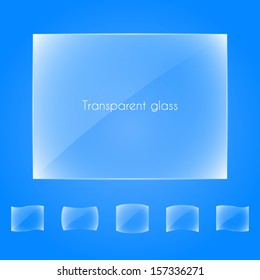 Transparent glass banners