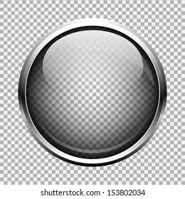 Transparent Glass Button