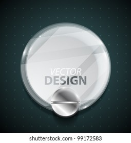 Transparent glass circle