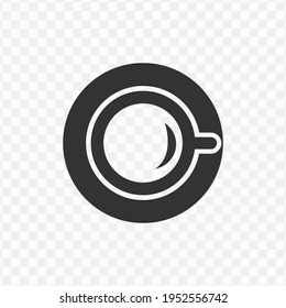 Transparent glass coffee icon png, vector illustration of an glass coffee icon in dark color and transparent background(png)