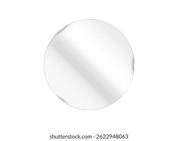 Transparent glass effect, realistic window mockups, mirror set, glass showcase on transparent background, vector png. Glass banner, acrylic smooth surface.	
