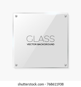 Transparent glass frame