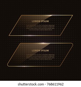Transparent glass frame