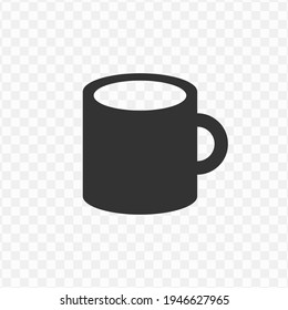 Transparent glass icon png, vector illustration of an glass icon in dark color and transparent background(png)