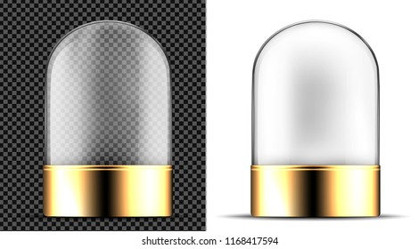 Transparent glass jar with metal lid.