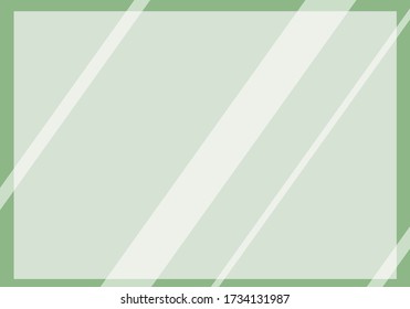 The Transparent Glass, Light Green Background, Clear Window