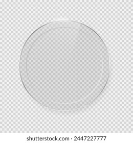 Espejo de vidrio transparente Ilustración Vector