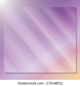 transparent glass on a violet background vector