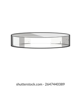 desenho animado plataforma de vidro transparente. mostrar moderno, versátil elegante, durável inovador sinal de plataforma de vidro transparente.
