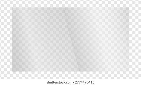 Transparent Glass Reflection Overlay, Diagonal Glossy Screen Glare with Realistic Window Shadow and Clear Acrylic Texture for Laptop TV Display Mockup