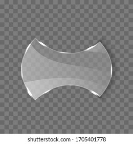 Transparentes Glas-Shape-Speech-Bubble-Symbol
