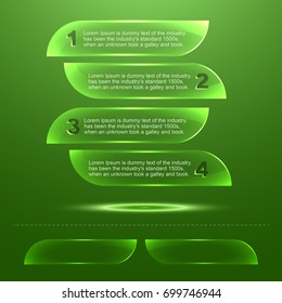 Transparent glass texture plate template