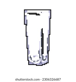 transparent glass vase flower game pixel art retro vector. bit transparent glass vase flower. old vintage illustration