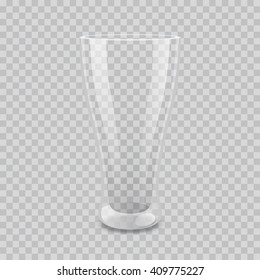 Transparent glass vector illustration. EPS 10. Layered and easy to editable file