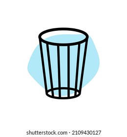 transparent glass with water modern logo icon brand logo