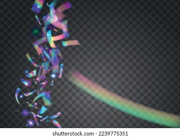 Transparent Glitter. Digital Foil. Cristal Confetti. Festive Art. Retro Vaporwave Sunlight. Carnival Sparkles. Pink Party Glare. Disco Flyer. Blue Transparent Glitter