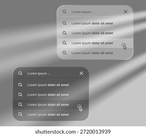 Alertas brillantes transparentes, recursos de interfaz de usuario de Vector para redes sociales, interfaz móvil, maquetas de marca y diseño editable