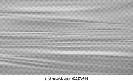 Transparent Glossy Polyethylene Plastic Warp. EPS10 Vector