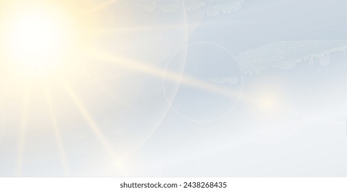 transparent glowing lens flare background with shiny effect vector
