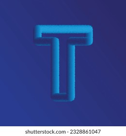 transparent glowing neon bubble 3d graphic style editable text effect. Rounded bold font of blue gradient glow ribbon letters set. Business futuristic logo design template. Abstract vector elements