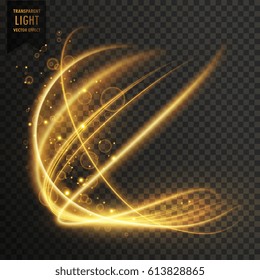 transparent golden light effect sparkling background