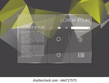 Transparent Graphic Web Design Low Poly Stock Vector (Royalty Free ...