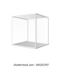 transparent gray glass cubes, vector eps10 illustration art