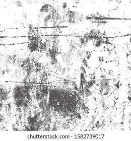 Cortes negras de textura gris transparente, ruido, fondo vectorial para crear efecto retro vintage