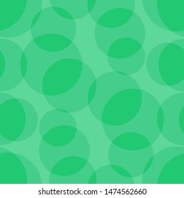 transparent green rounds. vector seamless pattern