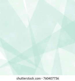 transparent green watercolor graphic pattern with triangles and overlapping zigzag areas, vector illustration